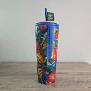 Starbucks + Farm Rio Banana Mix Stainless Cold Cup Tumbler 24 oz